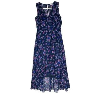 NWT Calvin Klein Womens Sleeveless Maxi Dress Purple Floral Size 22W MSRP $129